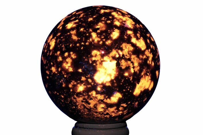 Fluorescent, Sodalite-Syenite Sphere - China #222893